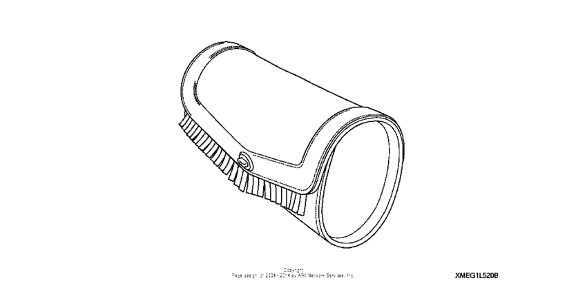 VTX1800S1 Leather front pouch (fringed)