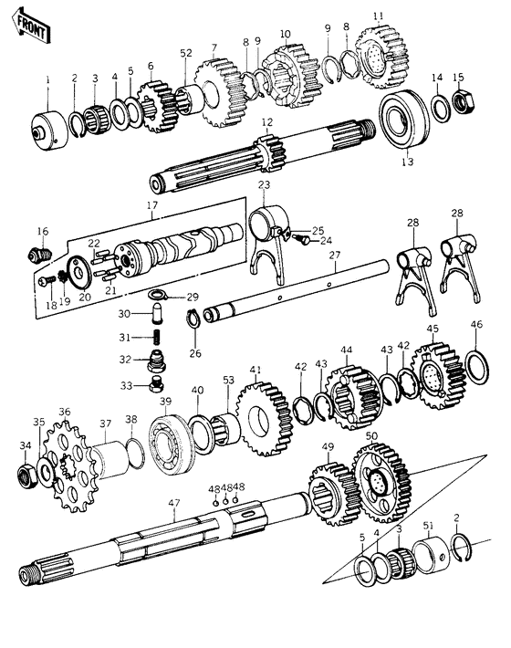 Transmission/change drum