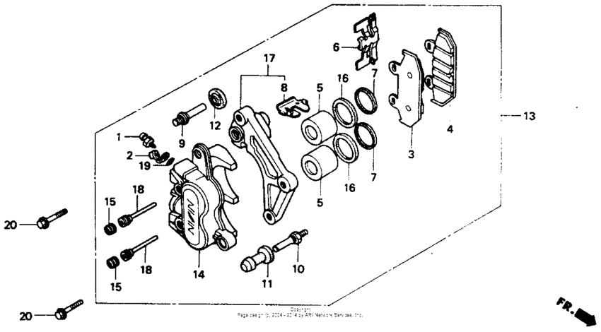 Fr. brake caliper 90