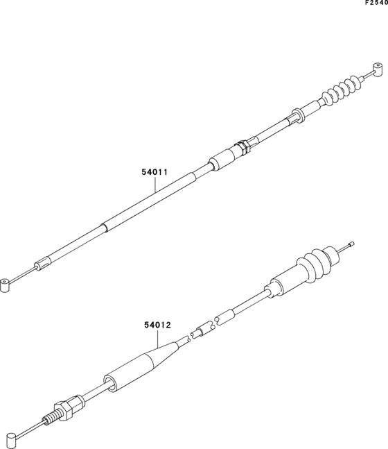 KX125 Тросы управления