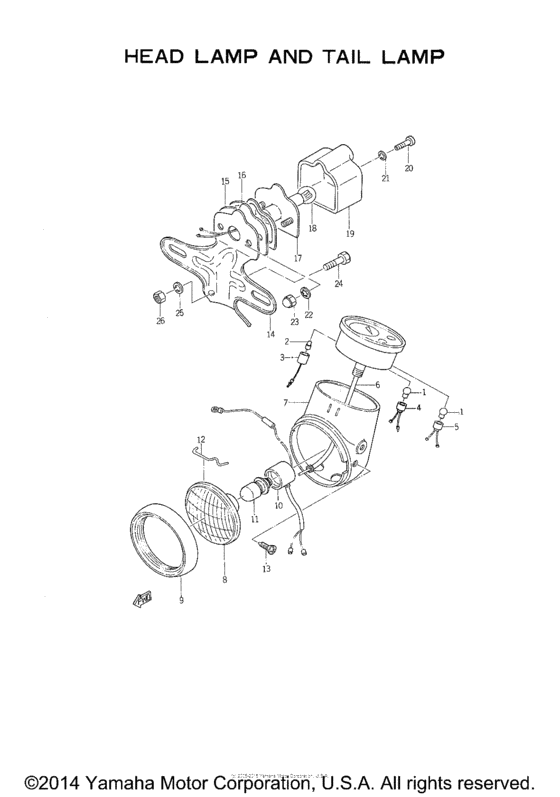 Head lamp - tail lamp