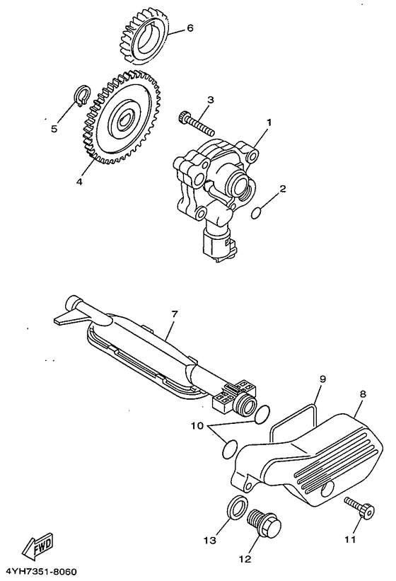 XV535 Масляный насос