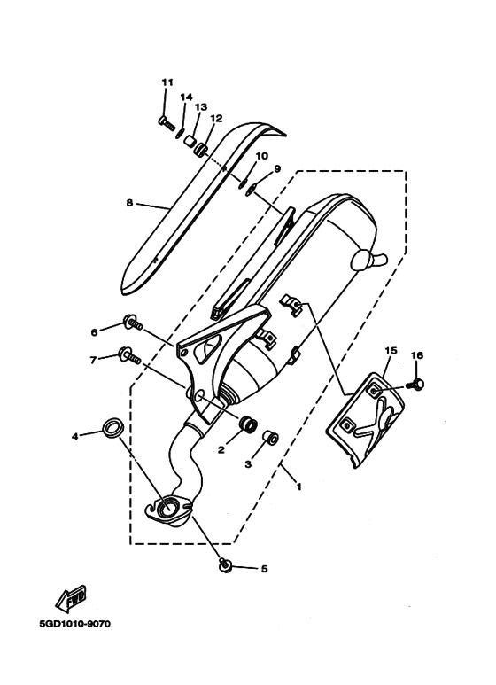 YJ50 Выпускной коллектор