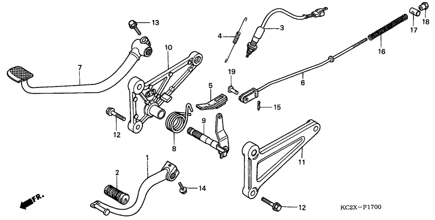 Brake pedal assy