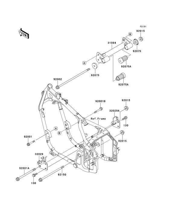 VN400 Рама ,крепежные детали