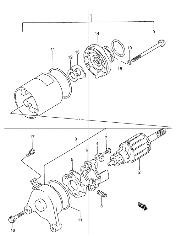 TU125 Стартерный мотор