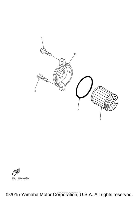 YZ450FFW Масляный фильтр