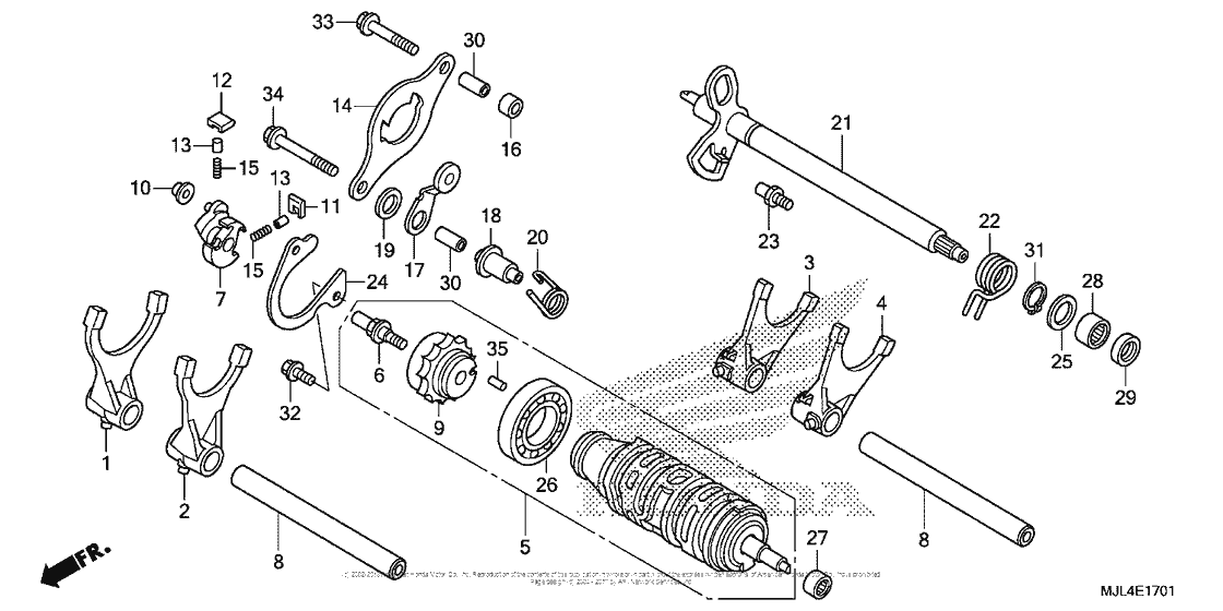 Gearshift Drum (2)
