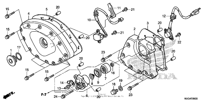 Front cover + transmission cover