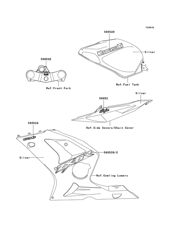 ZX600 Наклейки