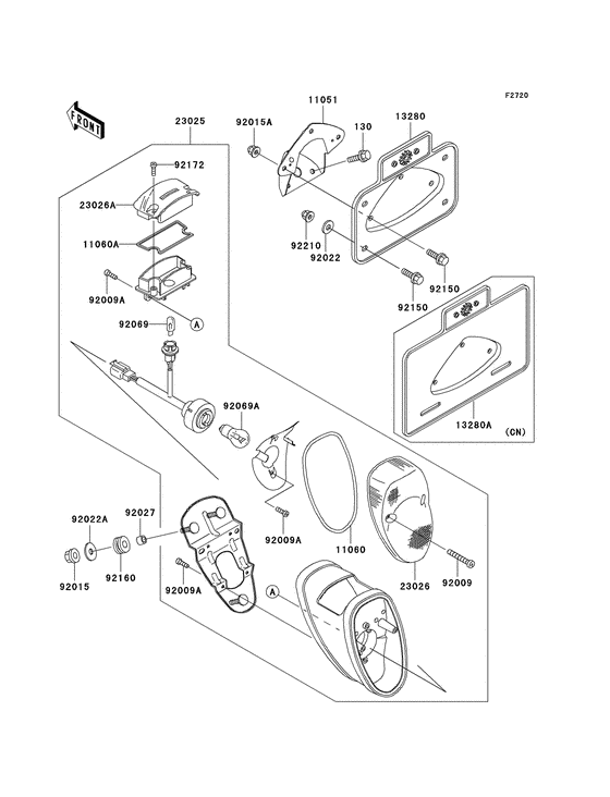 Taillight unit ass`y
