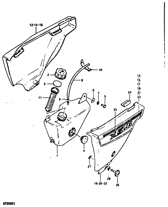 Oil tank - frame cover