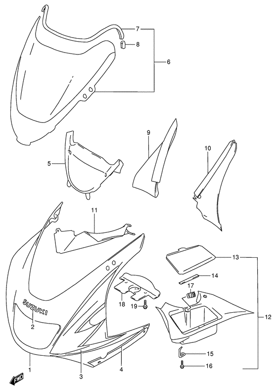 Cowling body