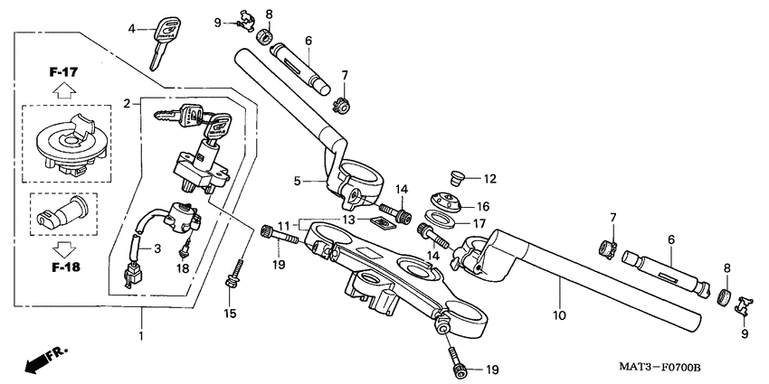 Handle pipe/top bridge