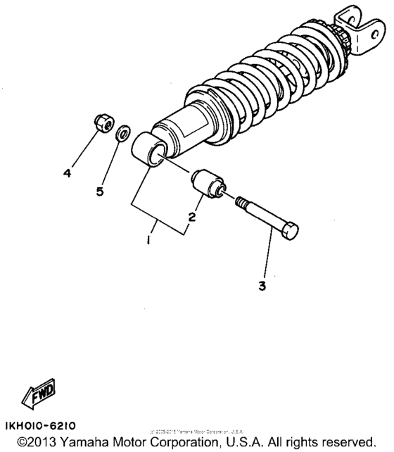 XT225FC Задняя подвеска