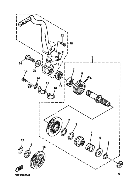 YZ426F Стартер