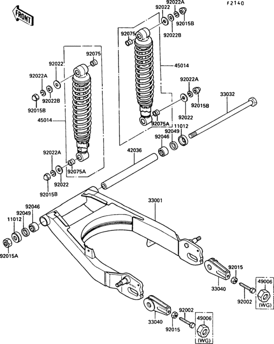Swingarm/shock absorber