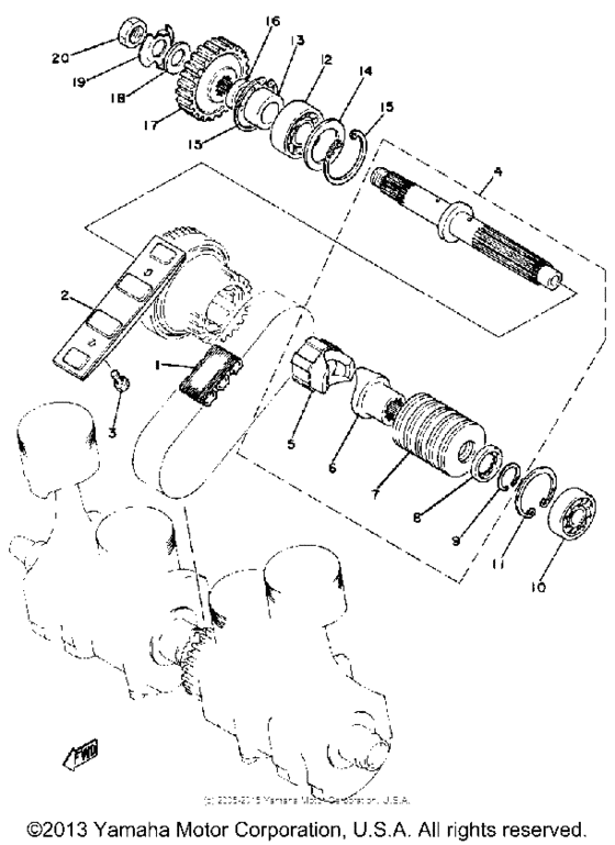Primary shaft chain