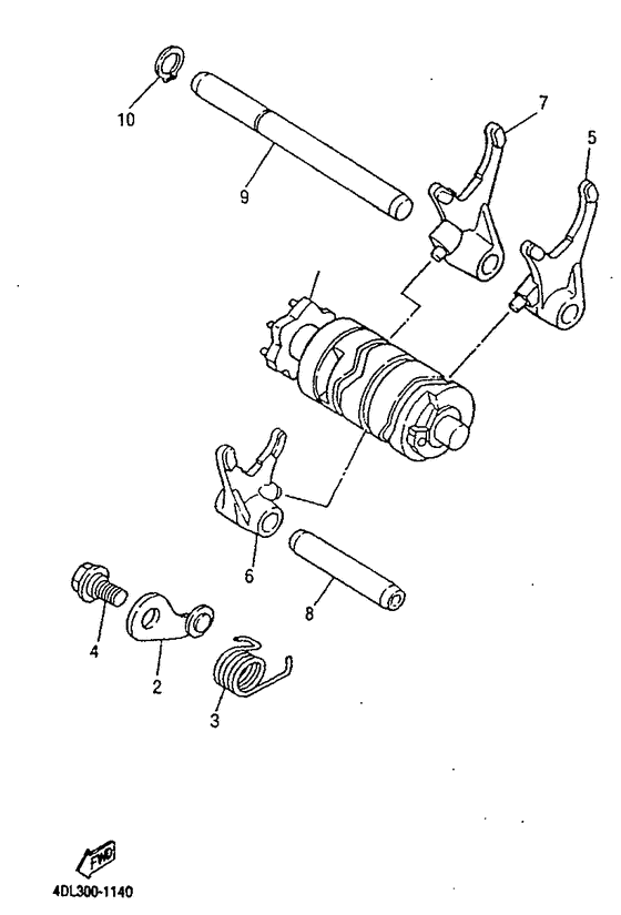 Shift cam. fork