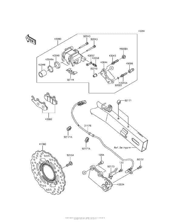  Задний тормоз