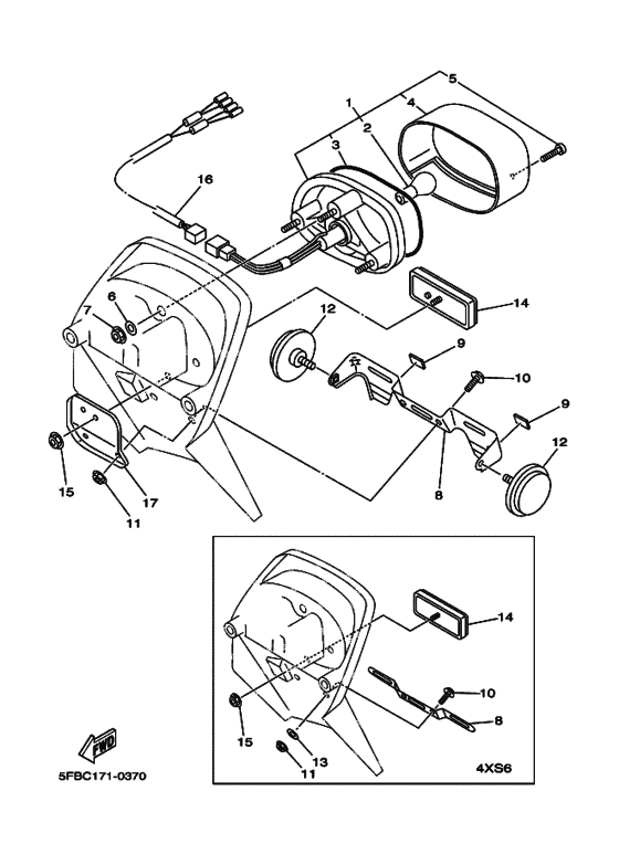 XVS650 Taillight unit ass`y