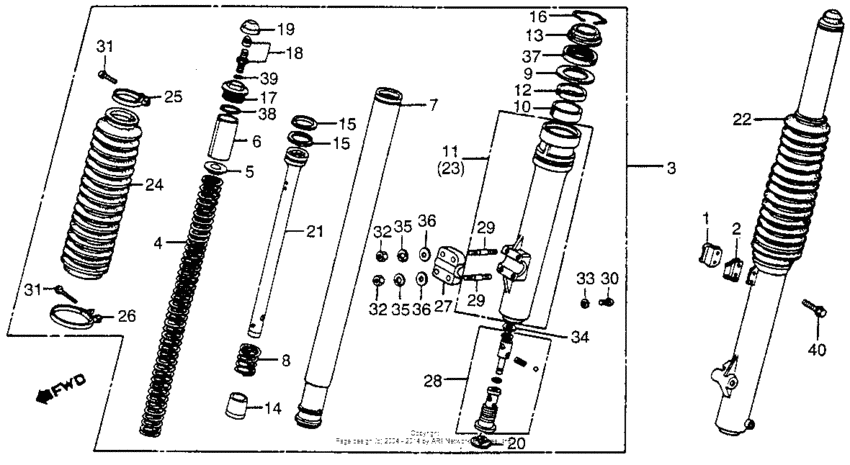 Front fork 82