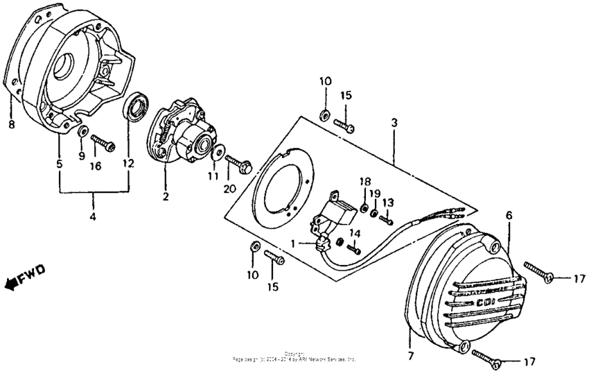 Spark advancer + pulse generator 82-86