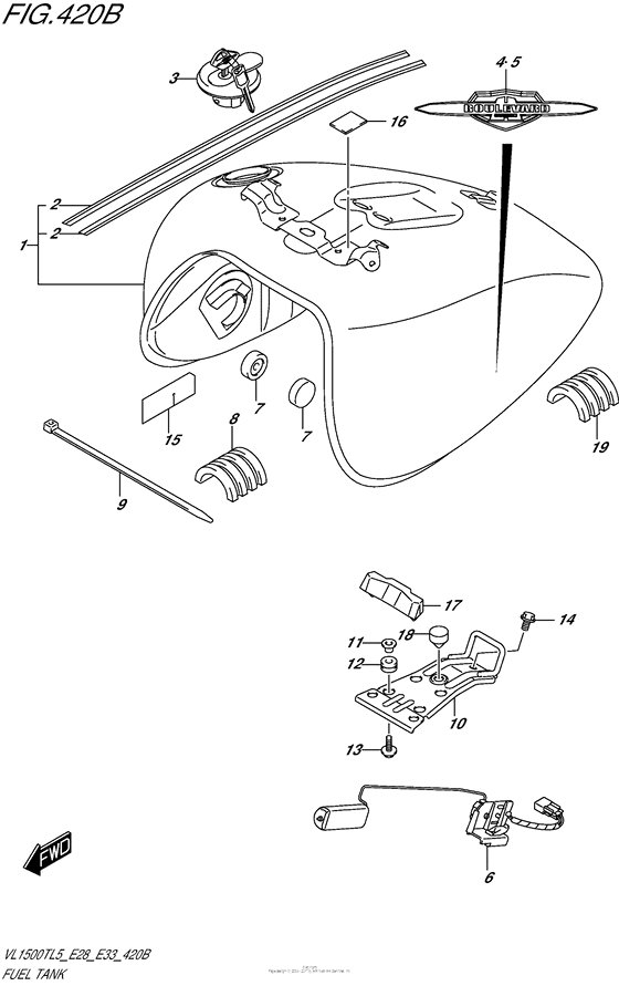 Fuel Tank (Vl1500Tl5 E33)