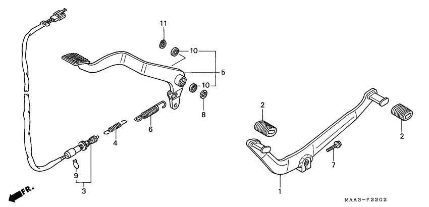 Brake pedal assy