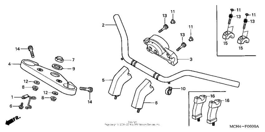 Handlebar + top bridge