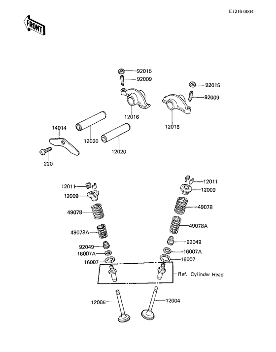 Rocker arms/valves