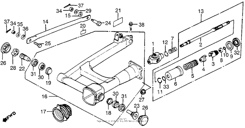 Swingarm + drive shaft