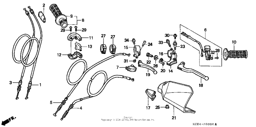 Handle lever + cable