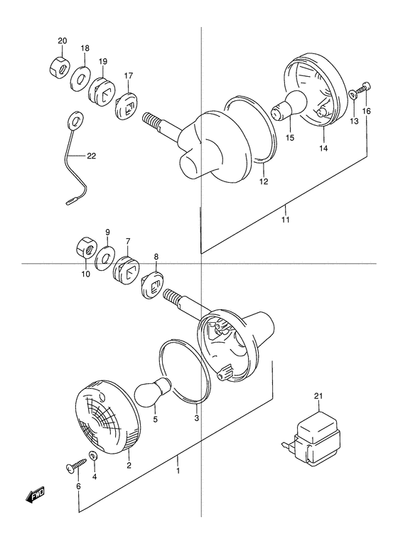 TU125 Поворотники