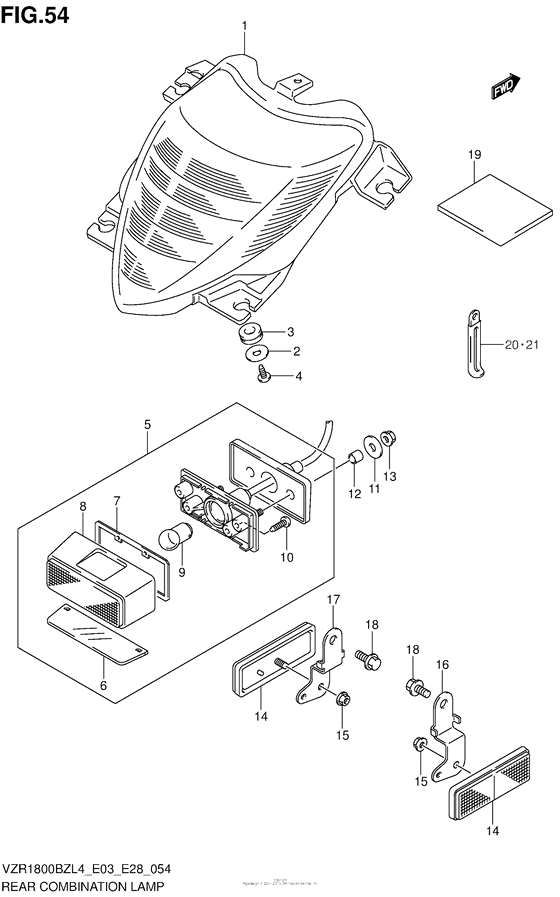 Rear Combination Lamp (Vzr1800Bzl4 E03)