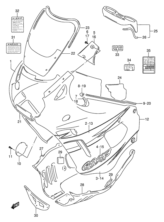 Cowling body