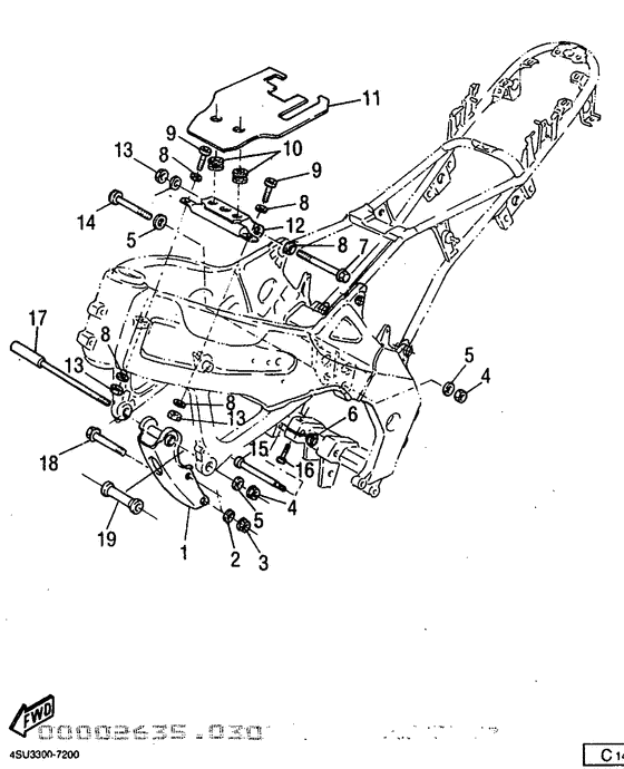 Frame . e/g bracket