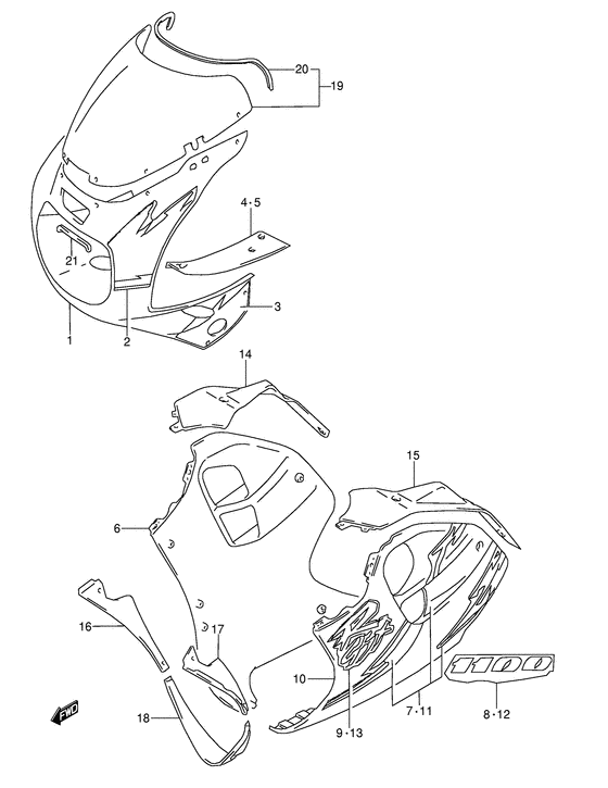 Cowling body