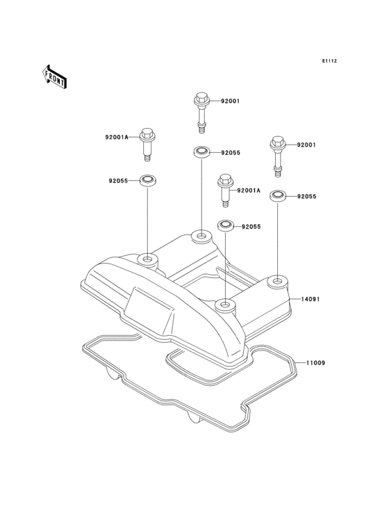 KL650 Крышка головки цилиндров