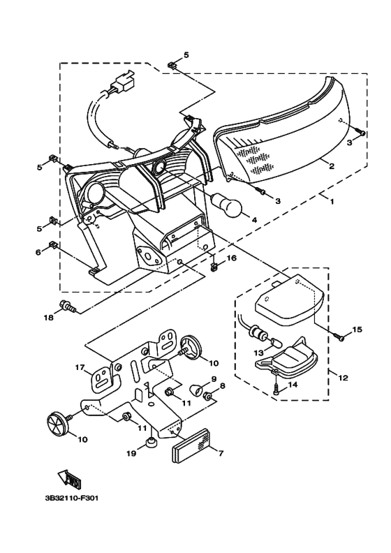 Taillight unit ass`y