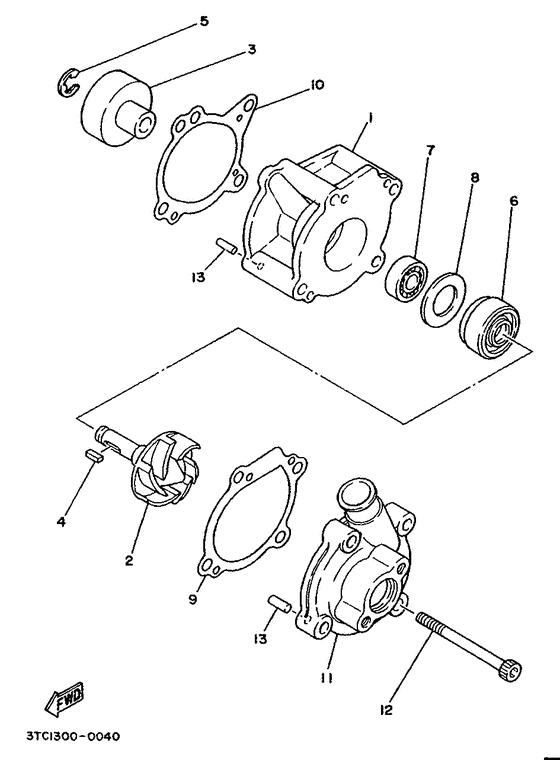 TZ250 Waterpump