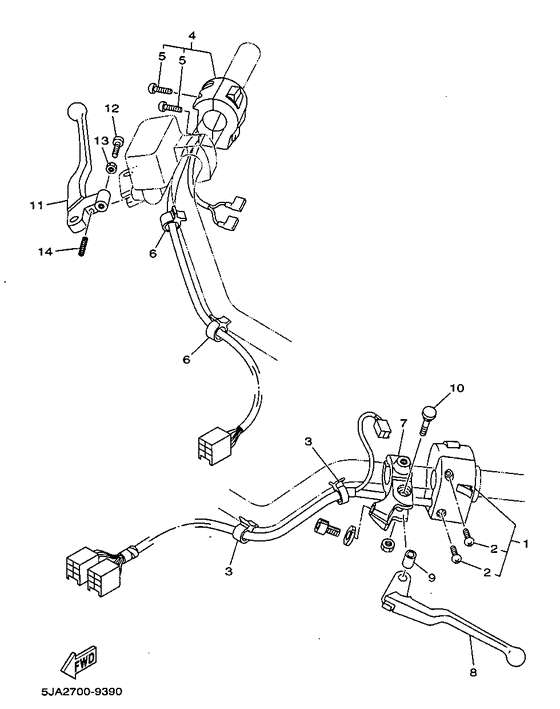 XV1600A Handle switch. lever