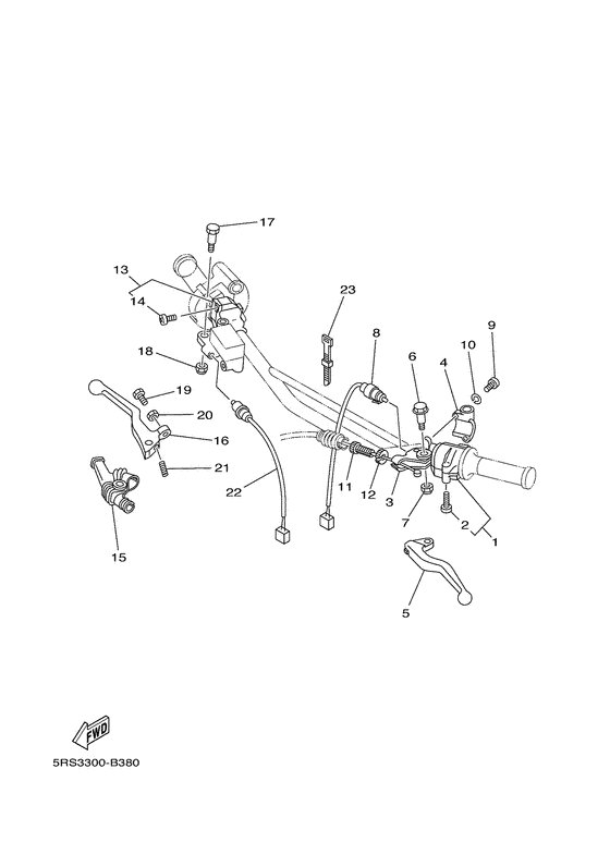 TW125 Handle switch. lever
