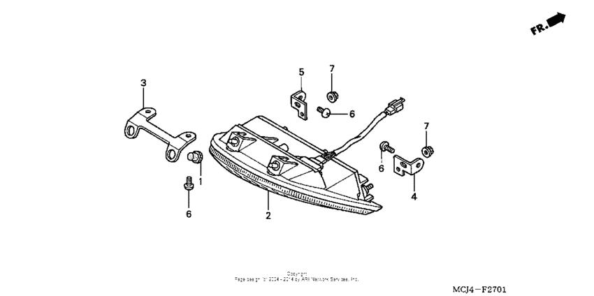 CBR900RR Задний фонарь