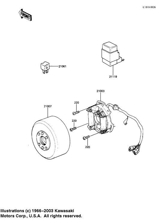 AR80 Ignition / generator / rectifier