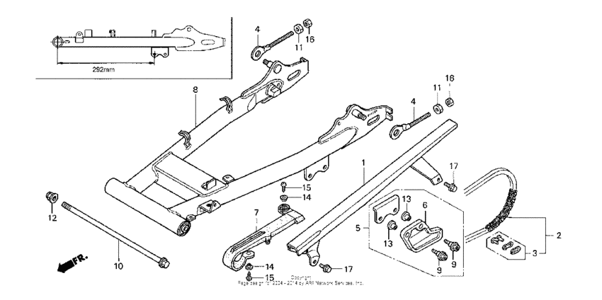 Swingarm + chain case