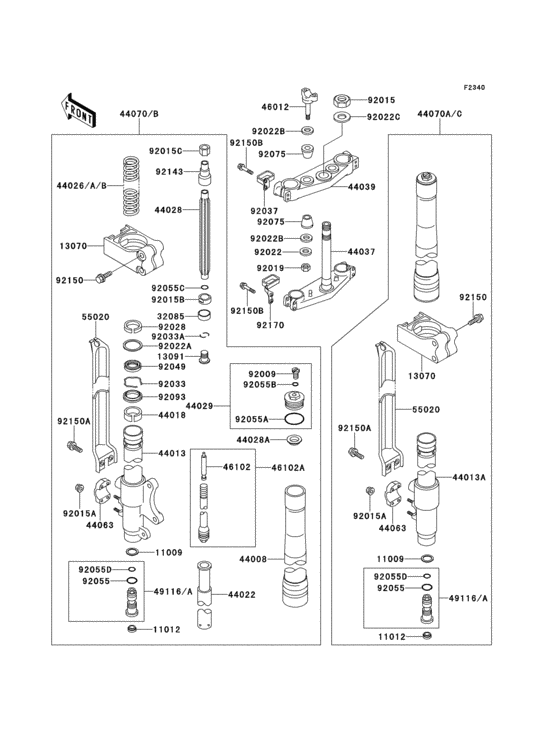Front fork(1/2)