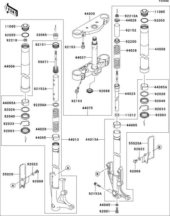 Front fork(b2)