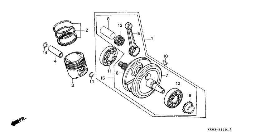 Crankshaft/piston/ balancer