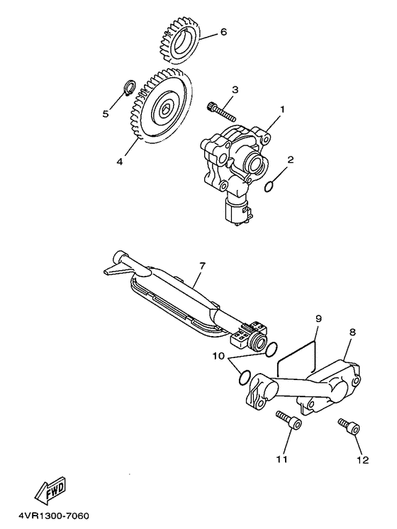 XVS650 Масляный насос